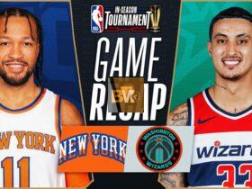 washington wizards vs knicks match player stats