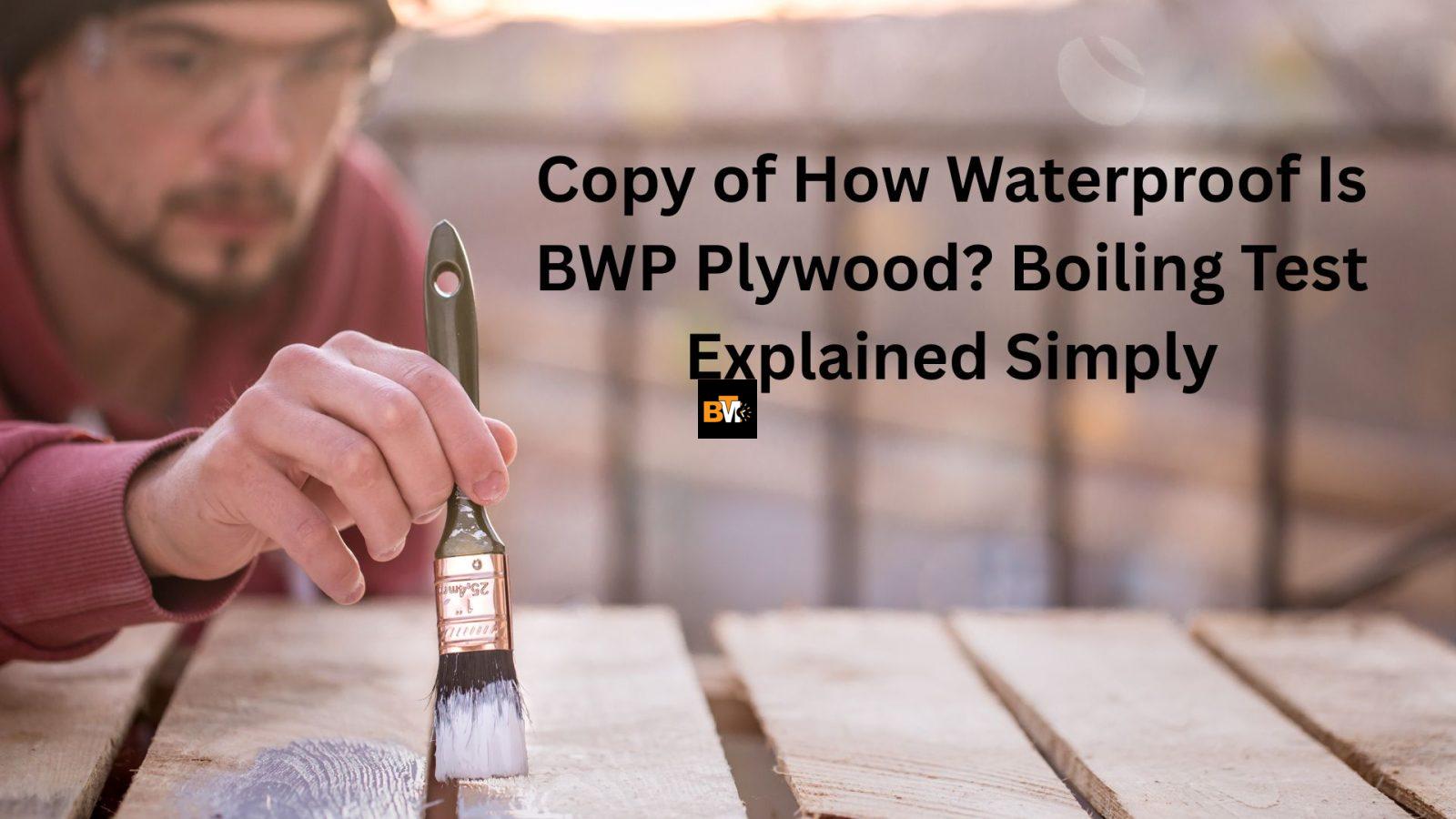 Copy of How Waterproof Is BWP Plywood? Boiling Test Explained Simply