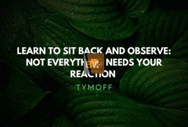 Learn to Sit Back