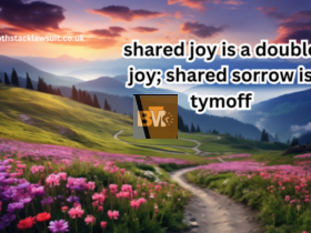 shared joy is a double joy; shared sorrow is tymoff
