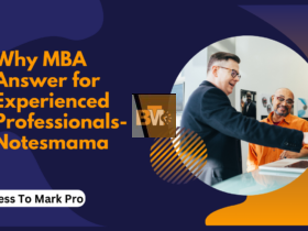 why mba answer for experienced professionals-notesmama