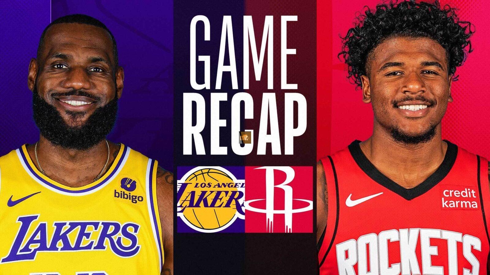 lakers vs houston rockets match player stats