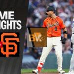 san francisco giants vs dodgers match player stats