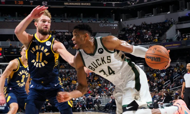 pacers vs milwaukee bucks match player stats