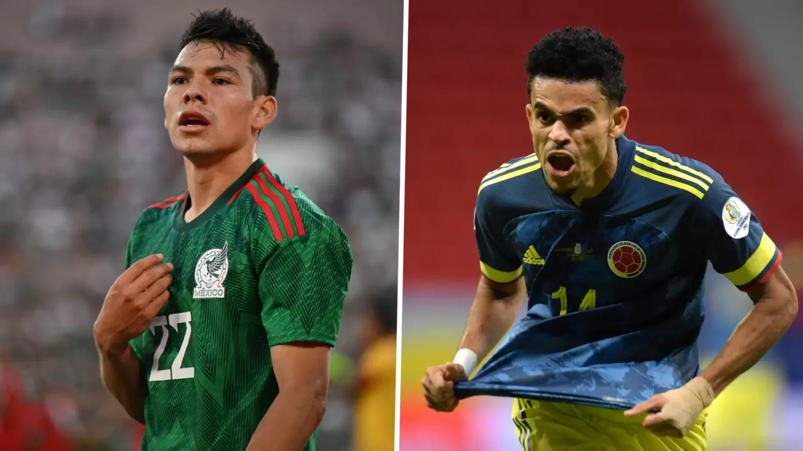 mexico national football team vs colombia national football team timeline