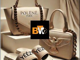 A Fashion Forward Trio: Kurt Geiger Purses, Kids Yeezy Slides, and Polène Paris Purses