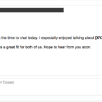 follow up after interview