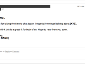 follow up after interview