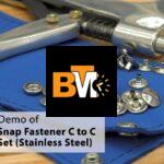 snap fastener cloth to cloth