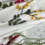 wedding dress with embroidery