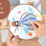 standing embroidery hoop