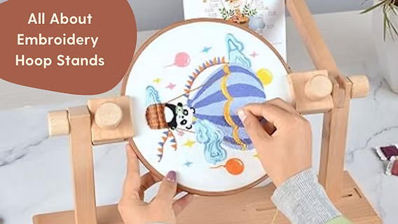 standing embroidery hoop
