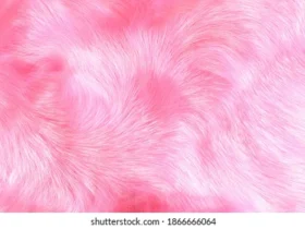 pink fake fur