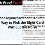 chooseyourcard com