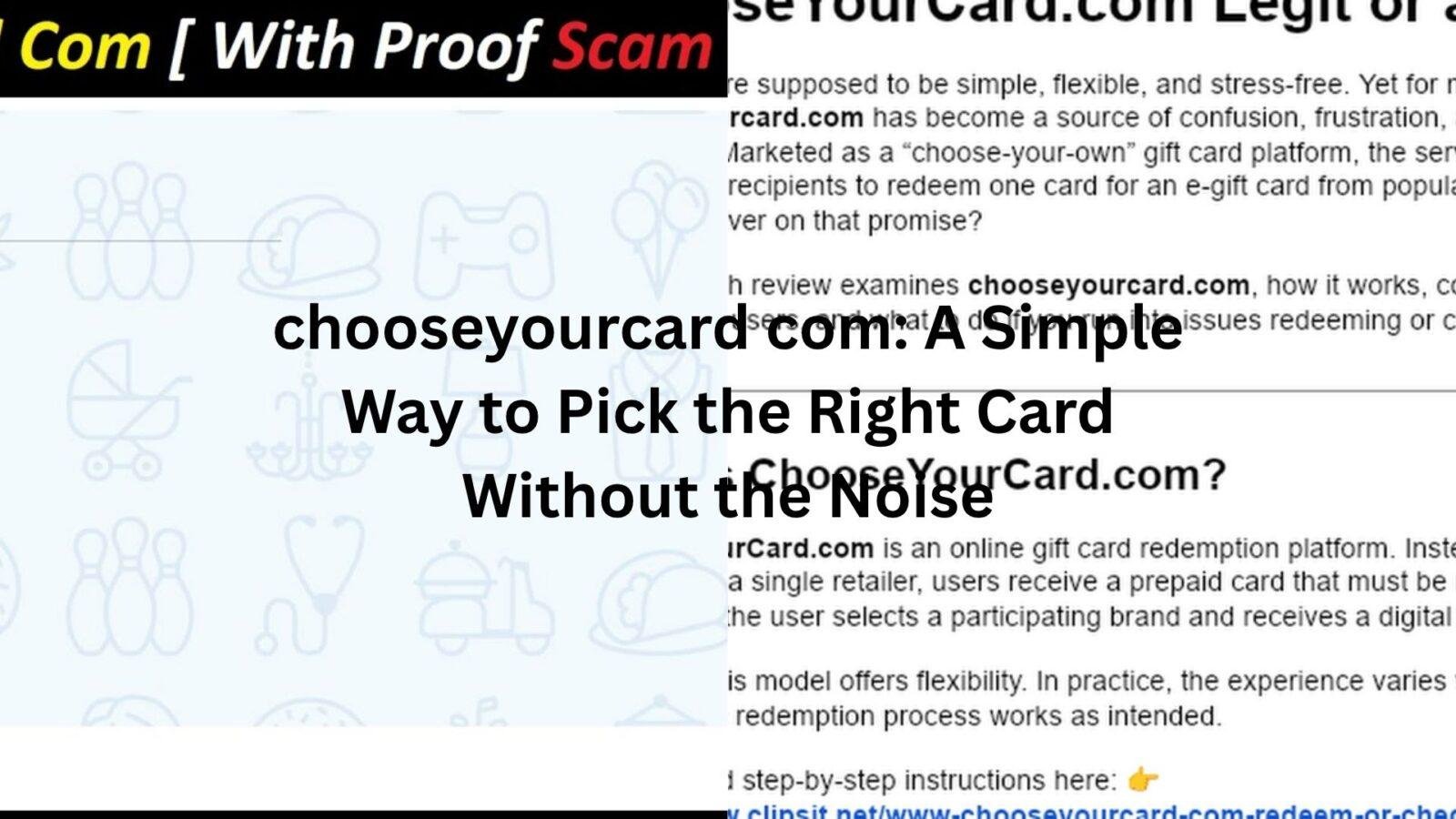 chooseyourcard com