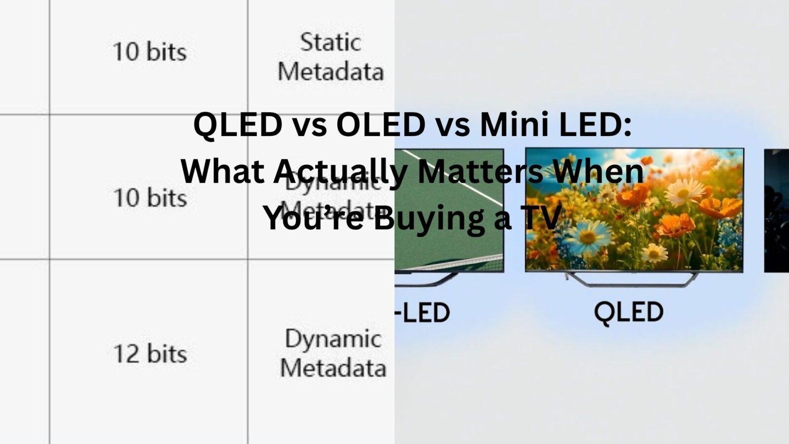 qled vs oled vs mini led