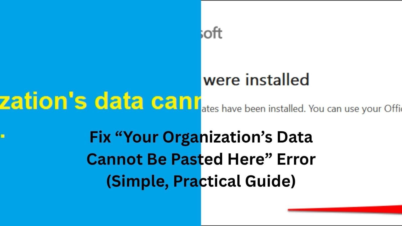 your organization's data cannot be pasted here.