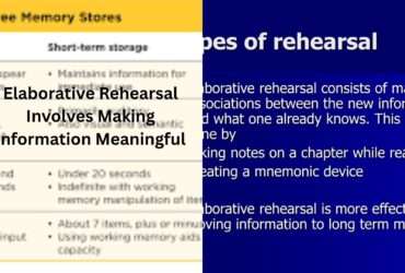 elaborative rehearsal involves ________.