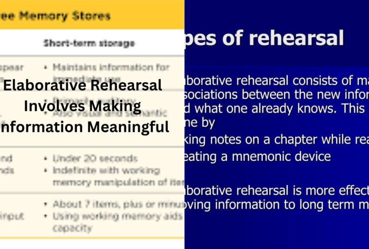 elaborative rehearsal involves ________.