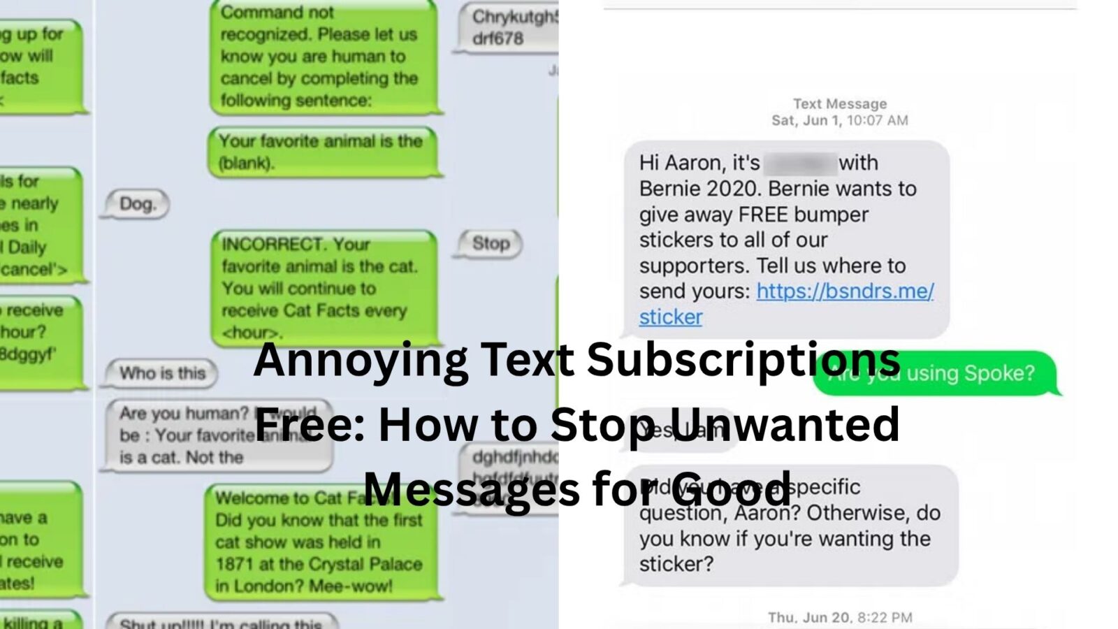 annoying text subscriptions free