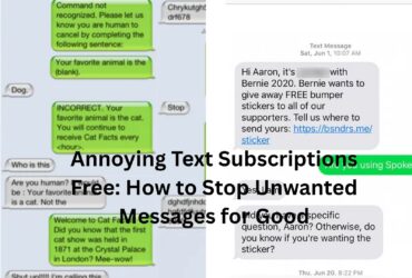 annoying text subscriptions free