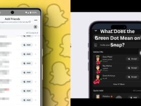 what does the green dot mean on snap