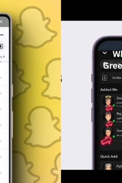 what does the green dot mean on snap