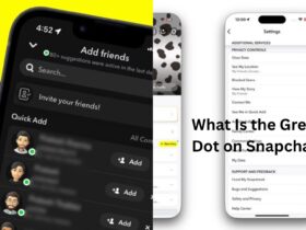 what is the green dot on snapchat