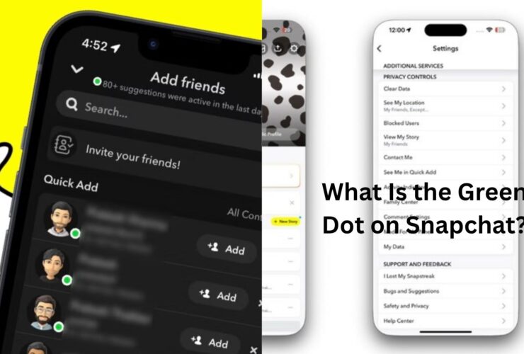 what is the green dot on snapchat
